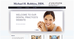 Desktop Screenshot of michaelrobbinsdds.com